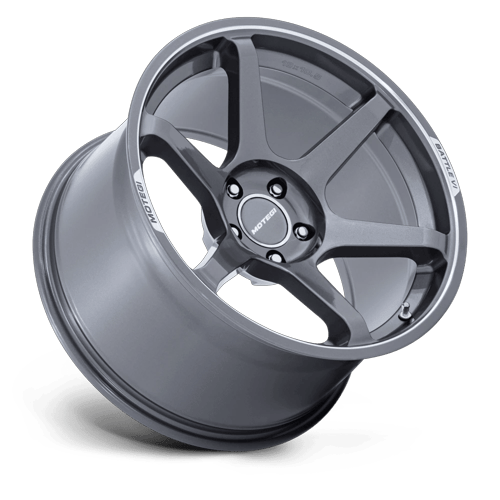Motegi BATTLE VI Gloss Gunzilla W/ Machined Lip wheel view 2