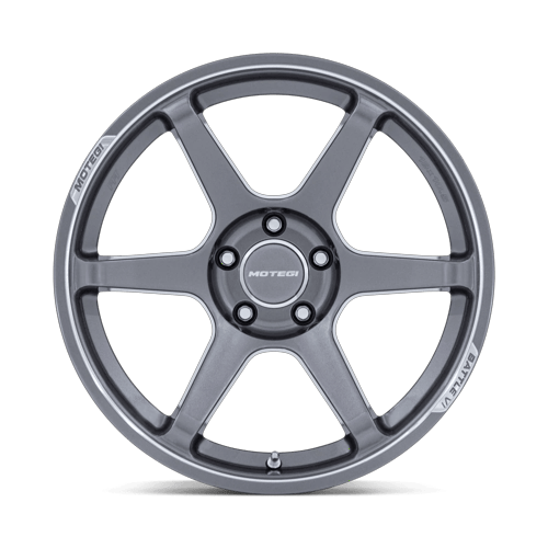 Motegi BATTLE VI Gloss Gunzilla W/ Machined Lip wheel view 3