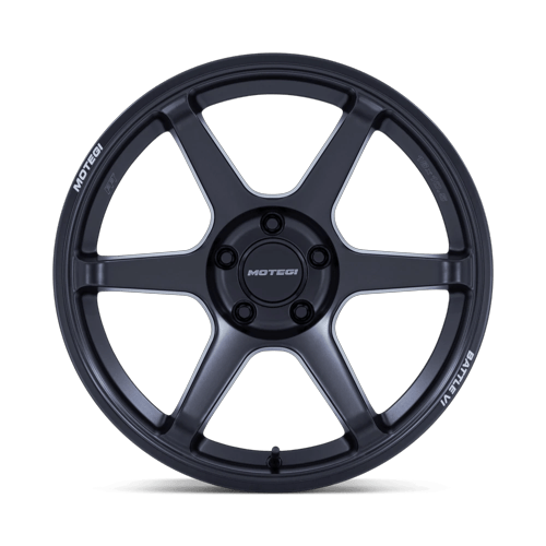 Motegi BATTLE VI Matte Blackbird Metallic wheel view 3