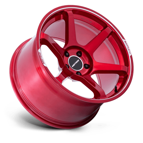 Motegi BATTLE VI Cherry Red Metallic W/ Mch Lip wheel view 2