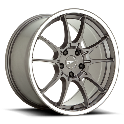 Motegi SS5 Gunmetal W/ Machined Lip wheel