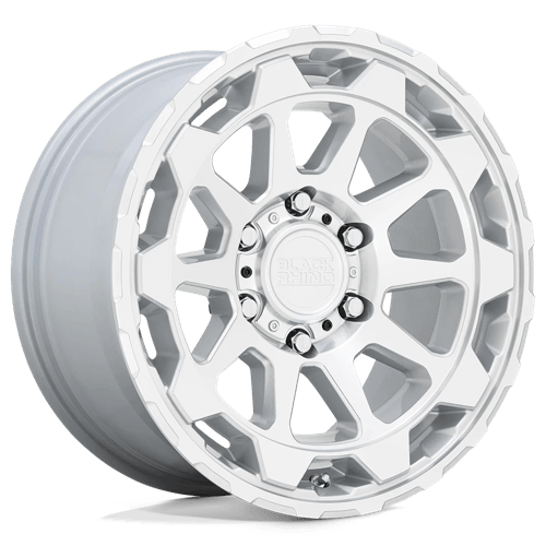 Black Rhino ROTOR Gloss Silver w/Mirror Cut Face wheel