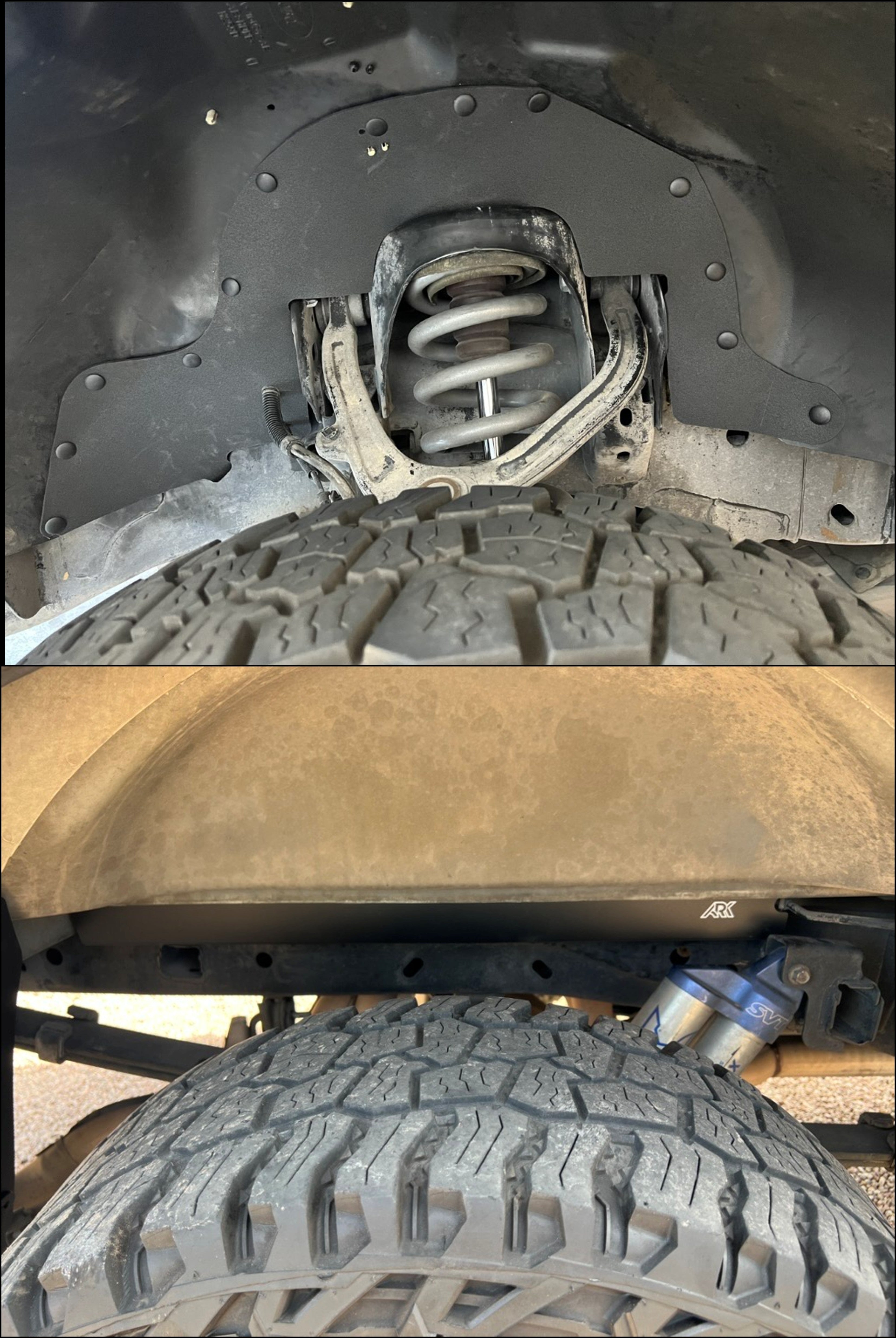 2010-2014 Ford Raptor TriXpoly Splash Guards Full Set & Rear Bed Gap Fillers