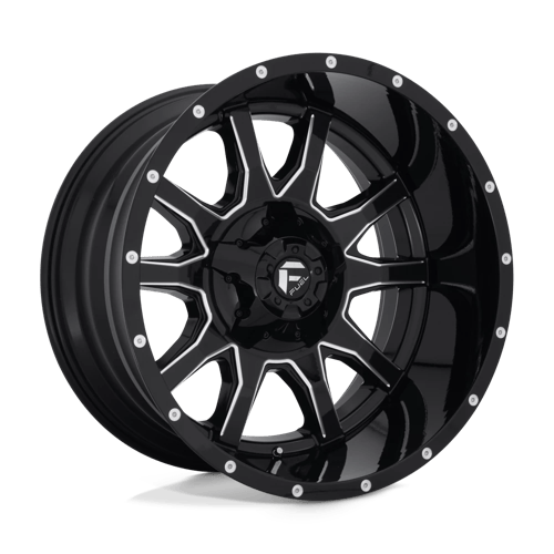 D627 22X12 8X6.5 GL-BLK-MIL -43MM
