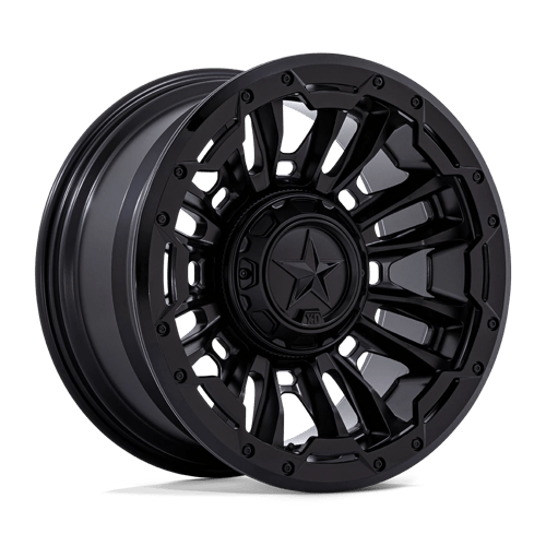XD BOMBER Matte Black W/ G-Blk Ring wheel