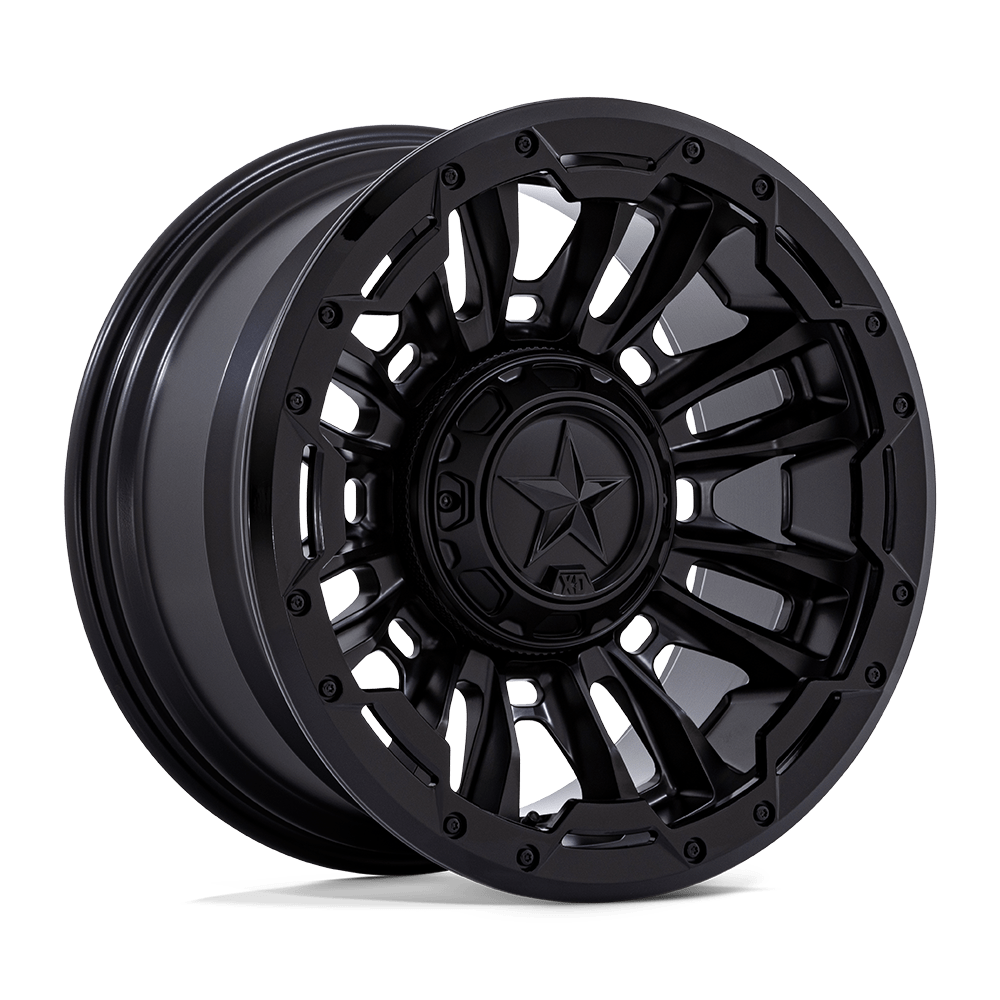XD BOMBER Matte Black W/ G-Blk Ring wheel view 4