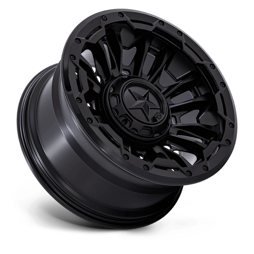 XD BOMBER Matte Black W/ G-Blk Ring wheel view 2