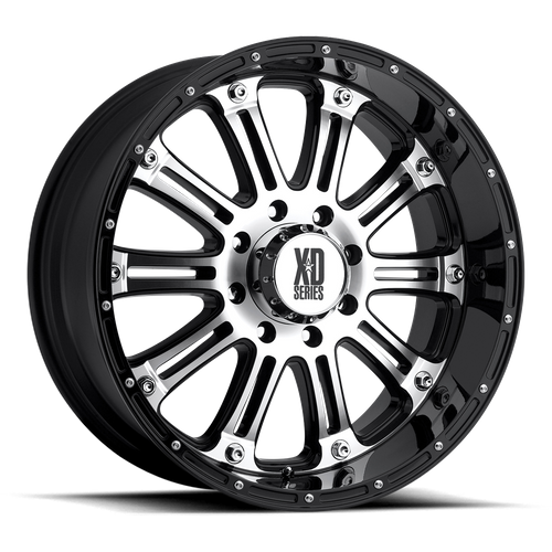 XD HOSS Gloss Black Machined wheel