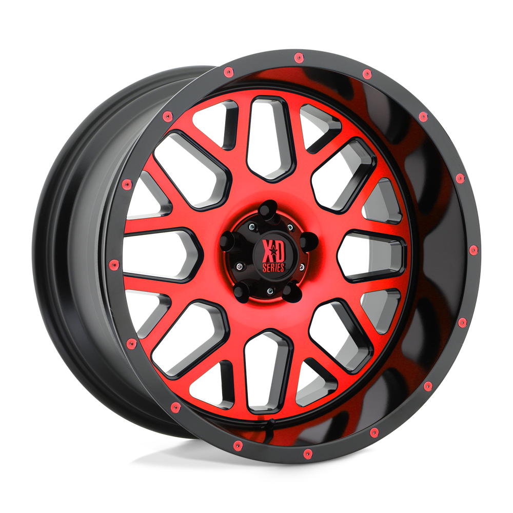 XD GRENADE Satin Black Mach Face Red Tint wheel view 2