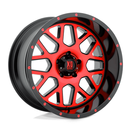 XD GRENADE Satin Black Mach Face Red Tint wheel