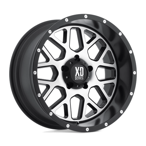 XD GRENADE Satin Black W/ Machined Face wheel