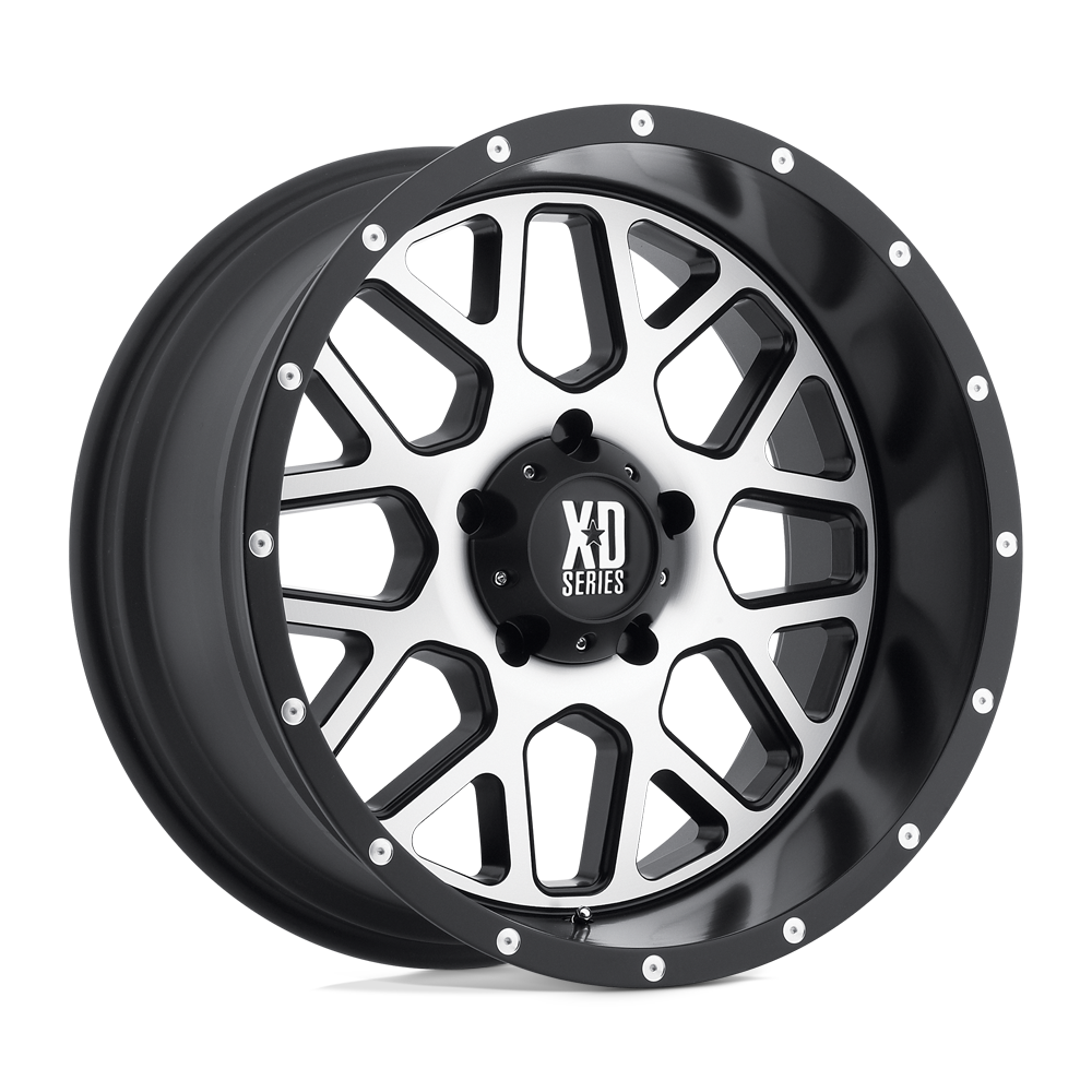 XD GRENADE Satin Black W/ Machined Face wheel view 2
