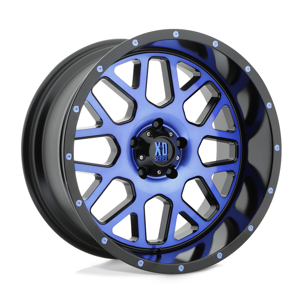 XD GRENADE Satin Black Mach Blue Tint wheel view 2