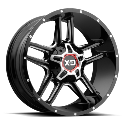XD CLAMP Gloss Black Milled wheel