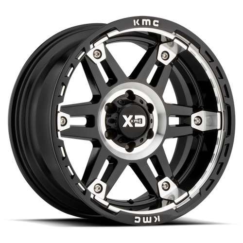 XD SPY II Gloss Black Machined wheel