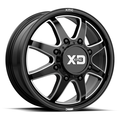 XD PIKE DUALLY Gloss Black Milled - Front wheel