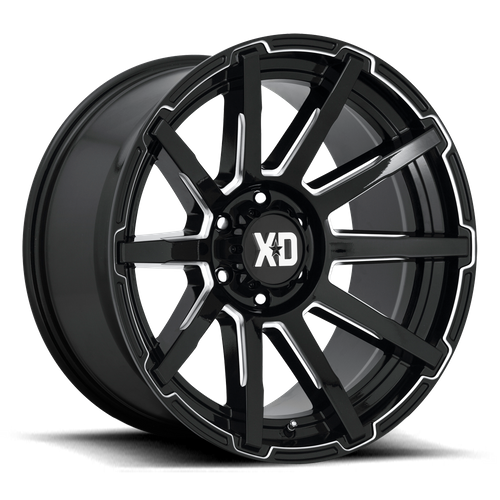 XD OUTBREAK Gloss Black Milled wheel