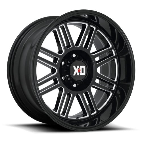 XD CAGE Gloss Black Milled wheel view 2