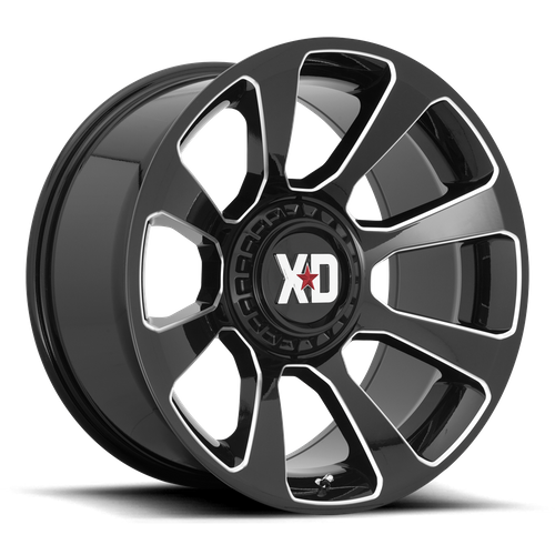 XD REACTOR Gloss Black Milled wheel view 2