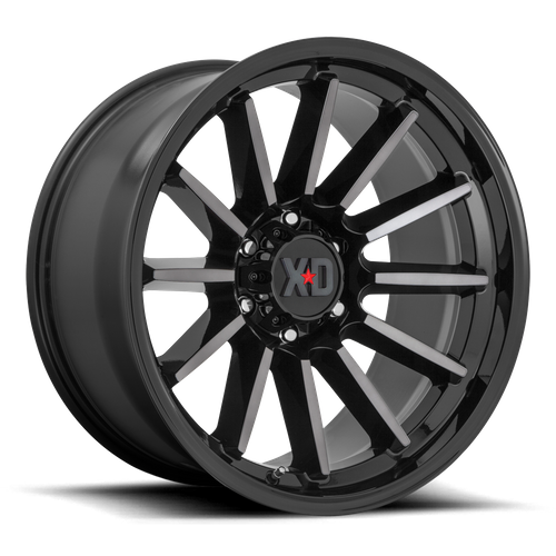 XD LUXE Gloss Black Mach W/ Gray Tint wheel view 2