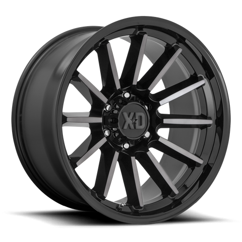 XD LUXE Gloss Black Mach W/ Gray Tint wheel