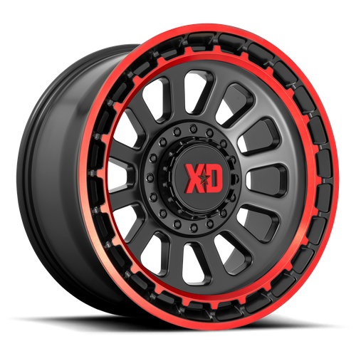 XD OMEGA Satin Black Mach Lip Red Tint wheel