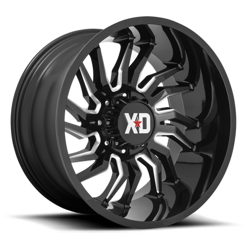 XD TENSION Gloss Black Milled wheel view 2