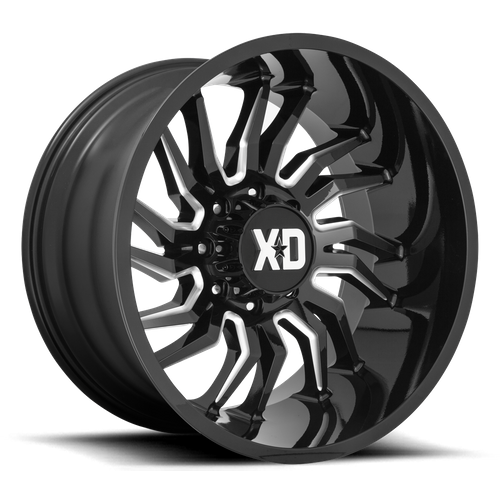 XD TENSION Gloss Black Milled wheel