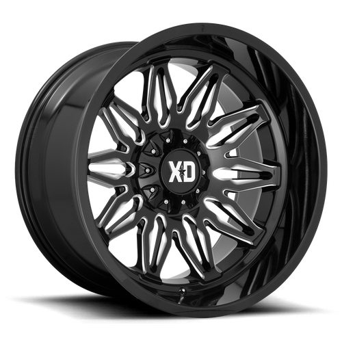 XD GUNNER Gloss Black Milled wheel