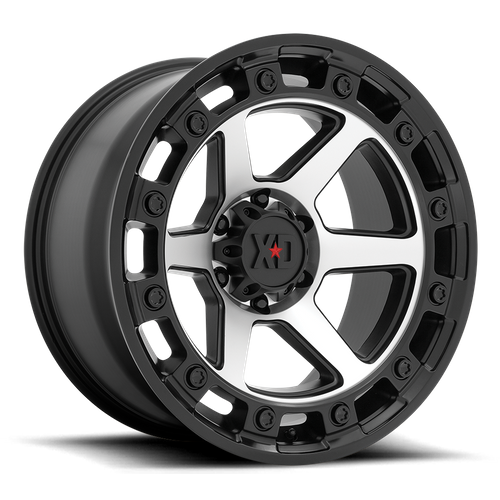 XD RAID Satin Black Machined wheel view 2