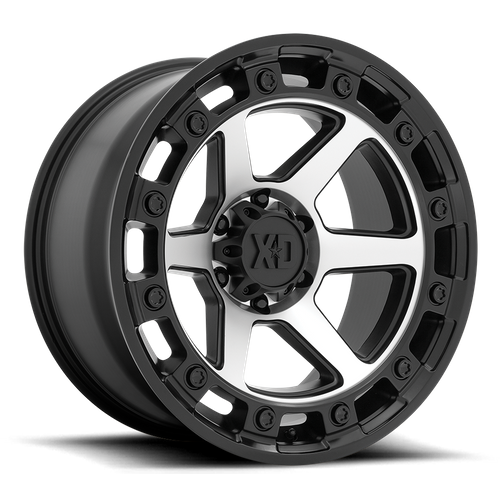 XD RAID Satin Black Machined wheel