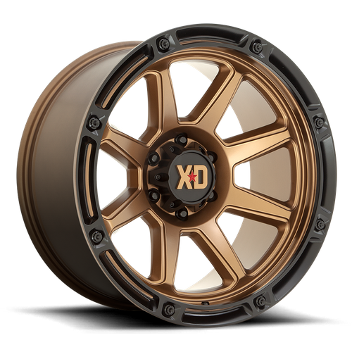 XD XD863 Matte Bronze W/ Black Lip wheel view 2