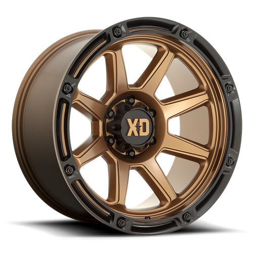 XD XD863 Matte Bronze W/ Black Lip wheel