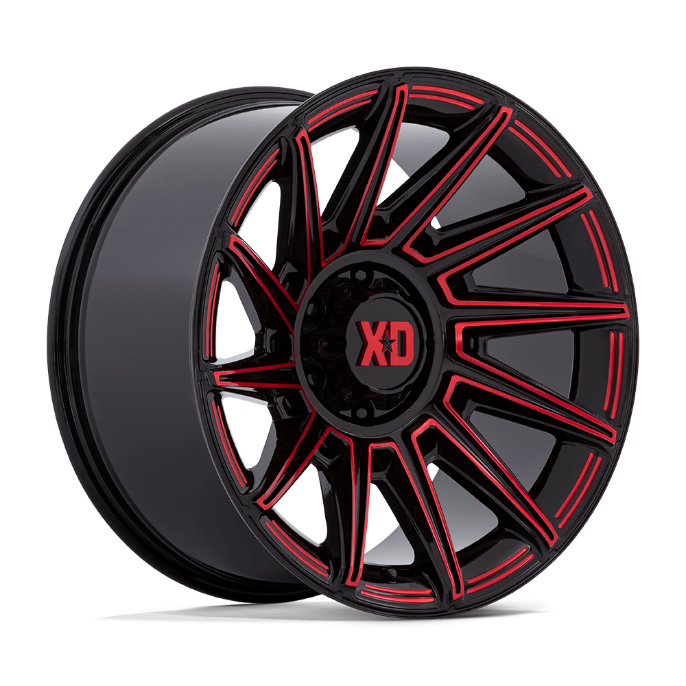 XD SPECTER Gloss Black W/ Red Tint wheel view 4