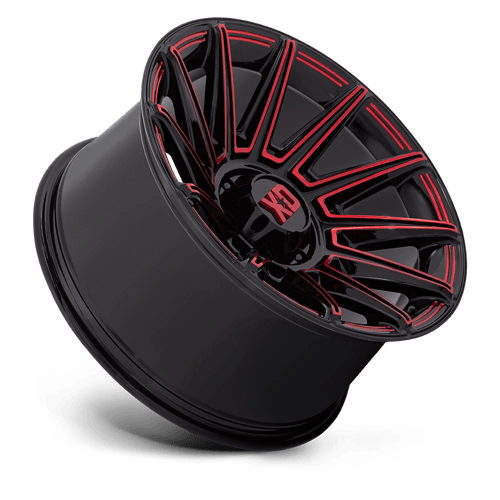 XD SPECTER Gloss Black W/ Red Tint wheel view 2