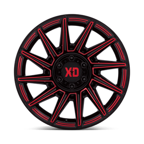 XD SPECTER Gloss Black W/ Red Tint wheel view 3