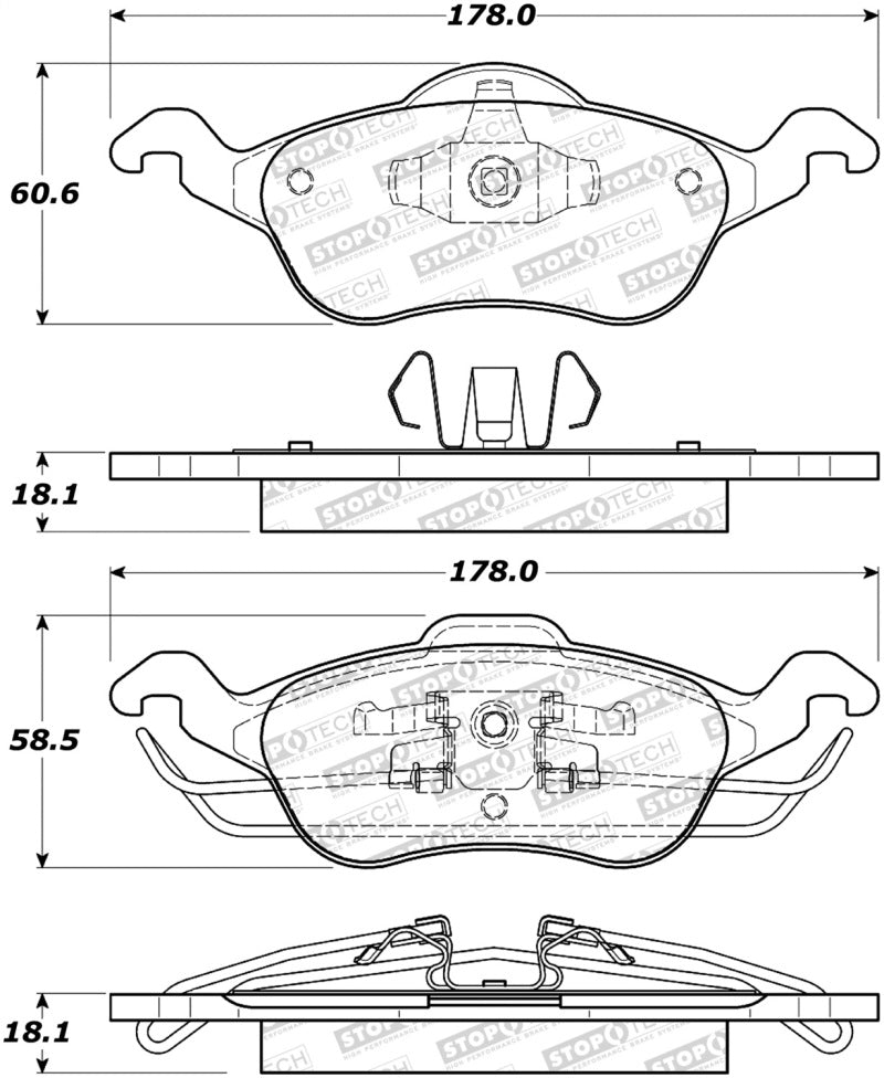 StopTech Street Brake Pads