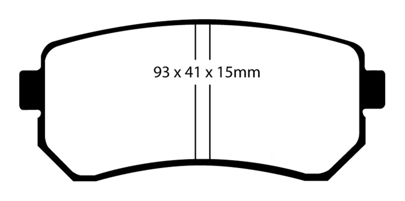 EBC 06-11 Hyundai Accent 1.6 Ultimax2 Rear Brake Pads