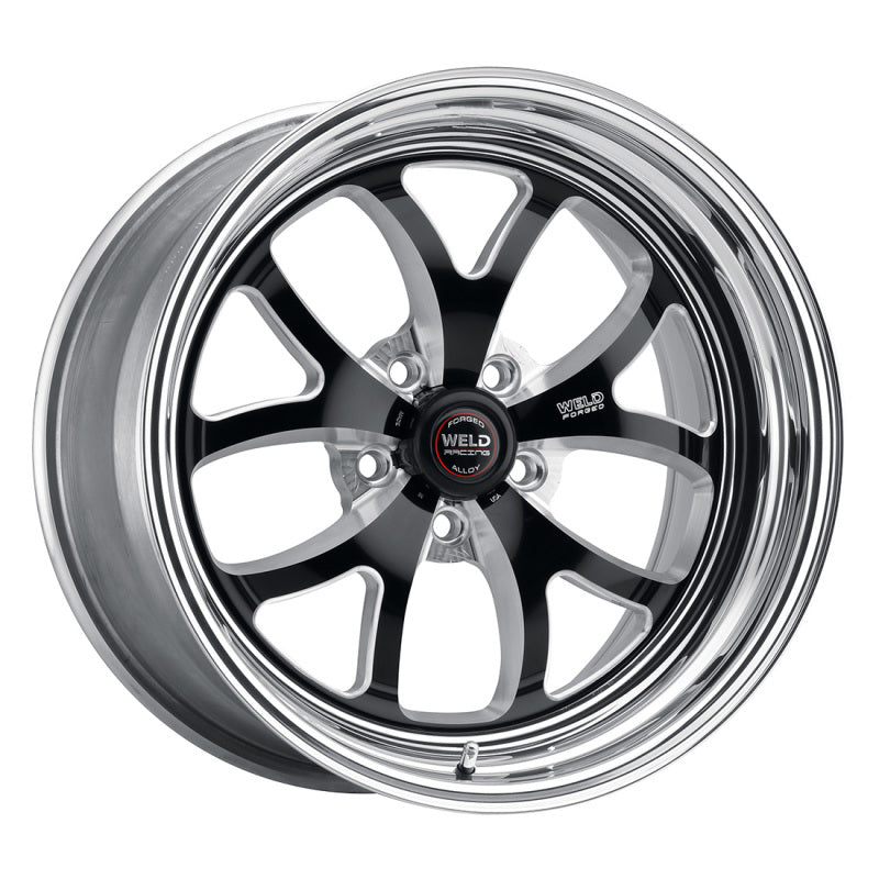 Weld S76 18x9.5 / 5x4.5 BP / 6.7in. BS Black Wheel (Medium Pad) - Non-Beadlock