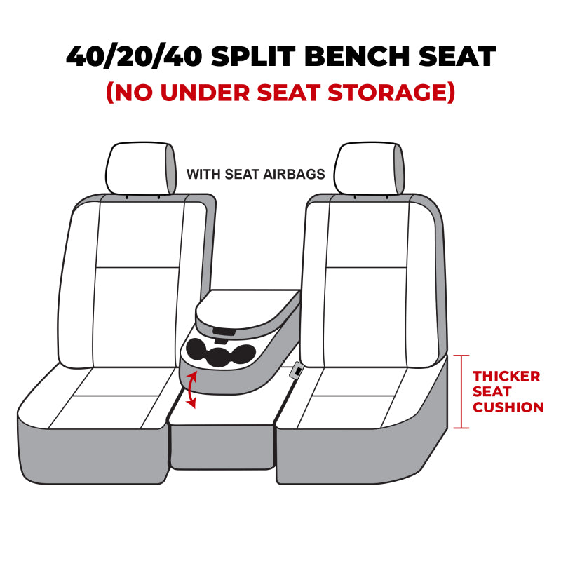 Covercraft 13-16 Dodge RAM Polycotton SeatSaver Custom Front Row Seat Covers - Misty Grey