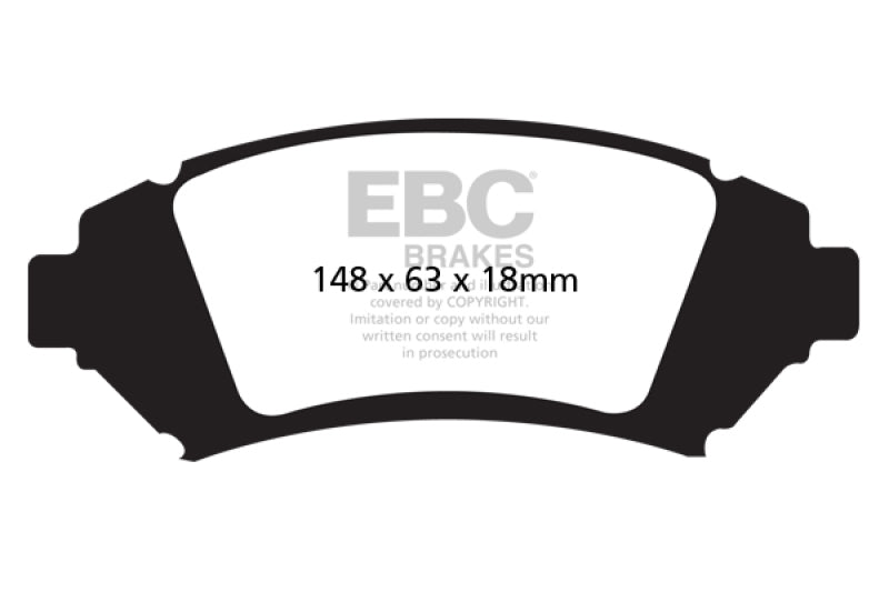 EBC 05 Buick Le Sabre (FWD) 3.8 (16in Wheels) Ultimax2 Front Brake Pads