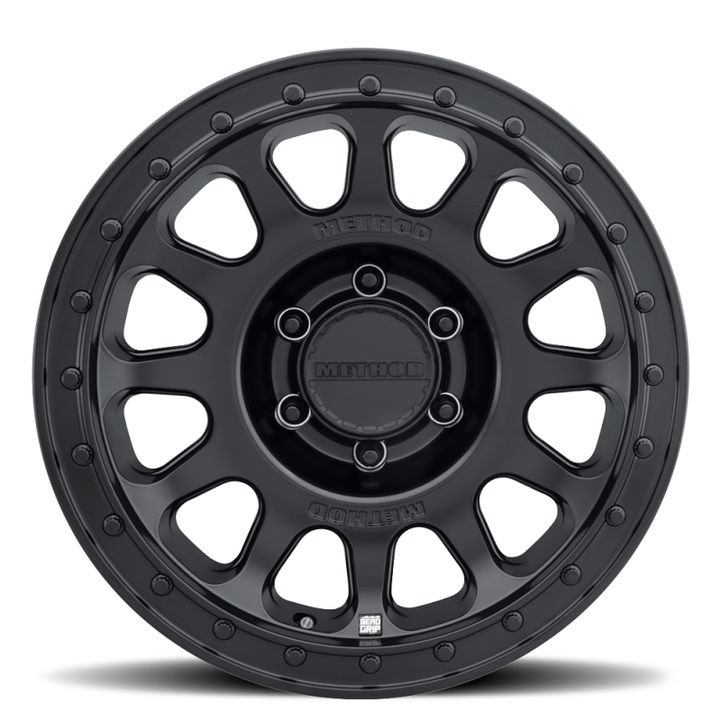 Method MR709 HD Bead Grip 20x 9in / ET12 / 6x5.5 BP / 106.25mm Bore - Black Wheel
