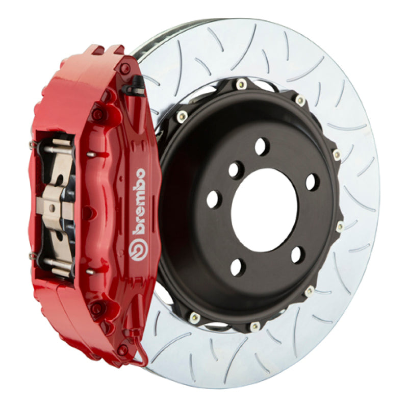 Brembo 95-98 993 C2/C4/C4S/Turbo Front GT BBK 4 Piston Cast 2pc 355x32 2pc Rotor Slotted Type3-Red