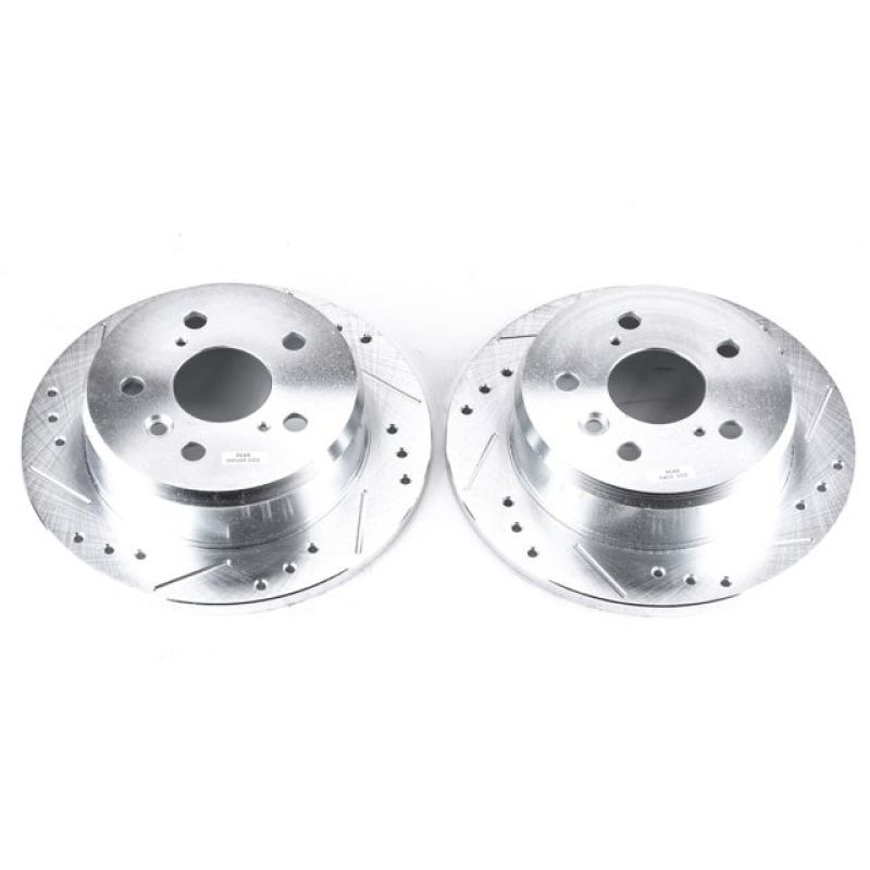 Power Stop 02-03 Lexus ES300 Rear Evolution Drilled & Slotted Rotors - Pair