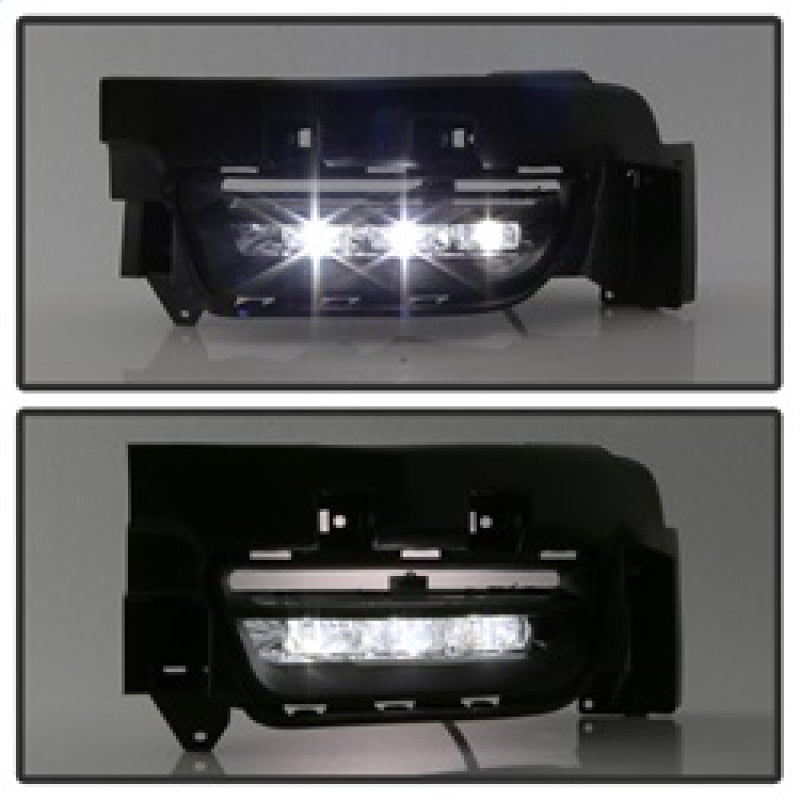 Spyder Dodge Charger 2015-2016 OEM LED Fog Lights W/Universal Switch- Clear FL-DCH2015-LED-C