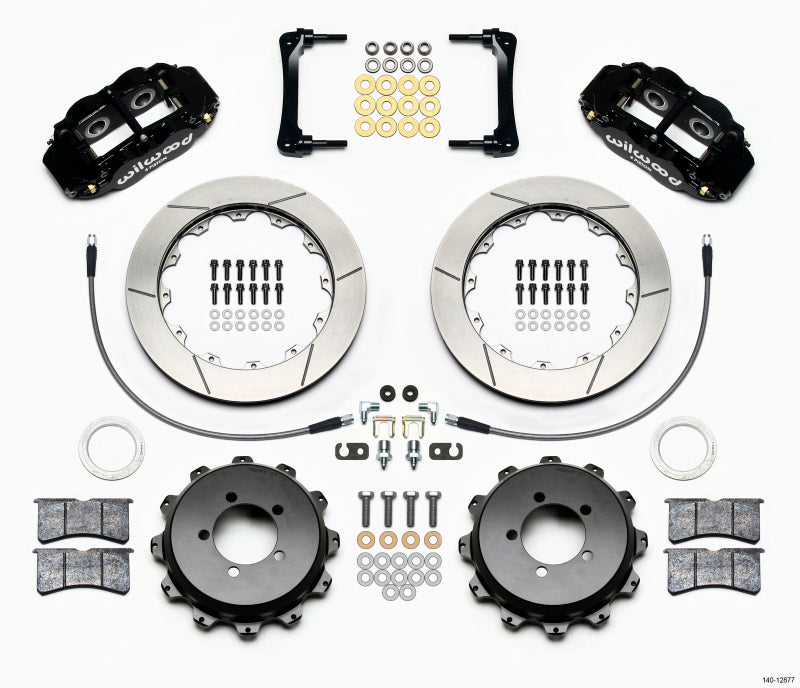 Wilwood Narrow Superlite 4R Rear Kit 12.88in 2008-2012 Subaru WRX w/Lines