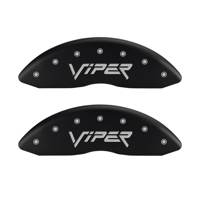 MGP 4 Caliper Covers Engraved Front & Rear Gen 2/Viper Red finish silver ch