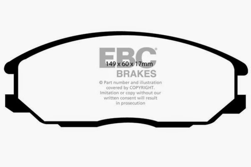 EBC 01-06 Hyundai Santa Fe 2.4 Ultimax2 Front Brake Pads