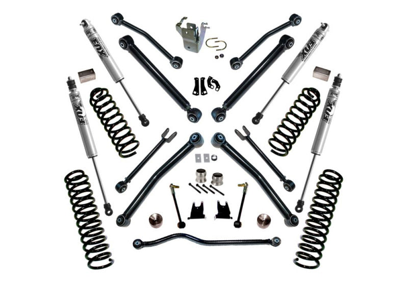 Superlift 07-18 Jeep Wrangler JK 2 Door 4in Lift Kit w/ Reflex Control Arms & Fox Shocks-Superlift-797 Offroad