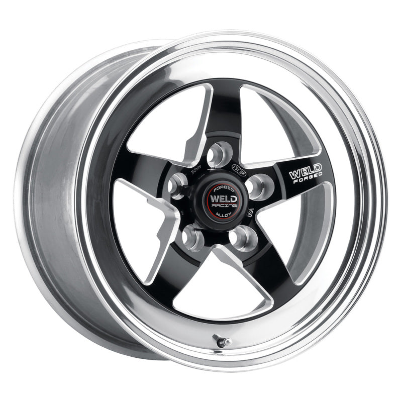 Weld S71 15x9.33 / 5x4.75 BP / 5.5in. BS Black Wheel (Low Pad) - Non-Beadlock